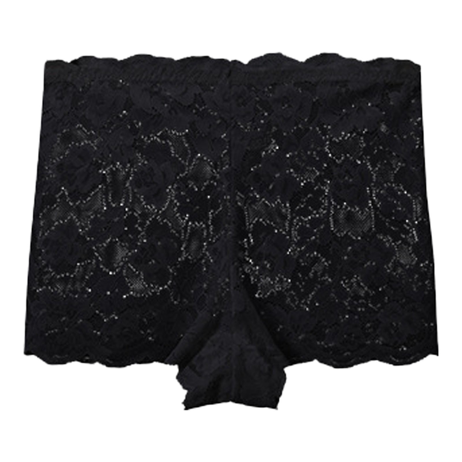 thumbnail image 4 of Braguitas de encaje para mujer: ropa interior sexy de encaje transparente con corte alto en las piernas, talle medio y ribetes exquisitos. Tallas reales., 4 of 4